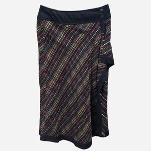 Women's black Y2K boho wrap skirt by BETS by canvasbacks size 6 (s3)